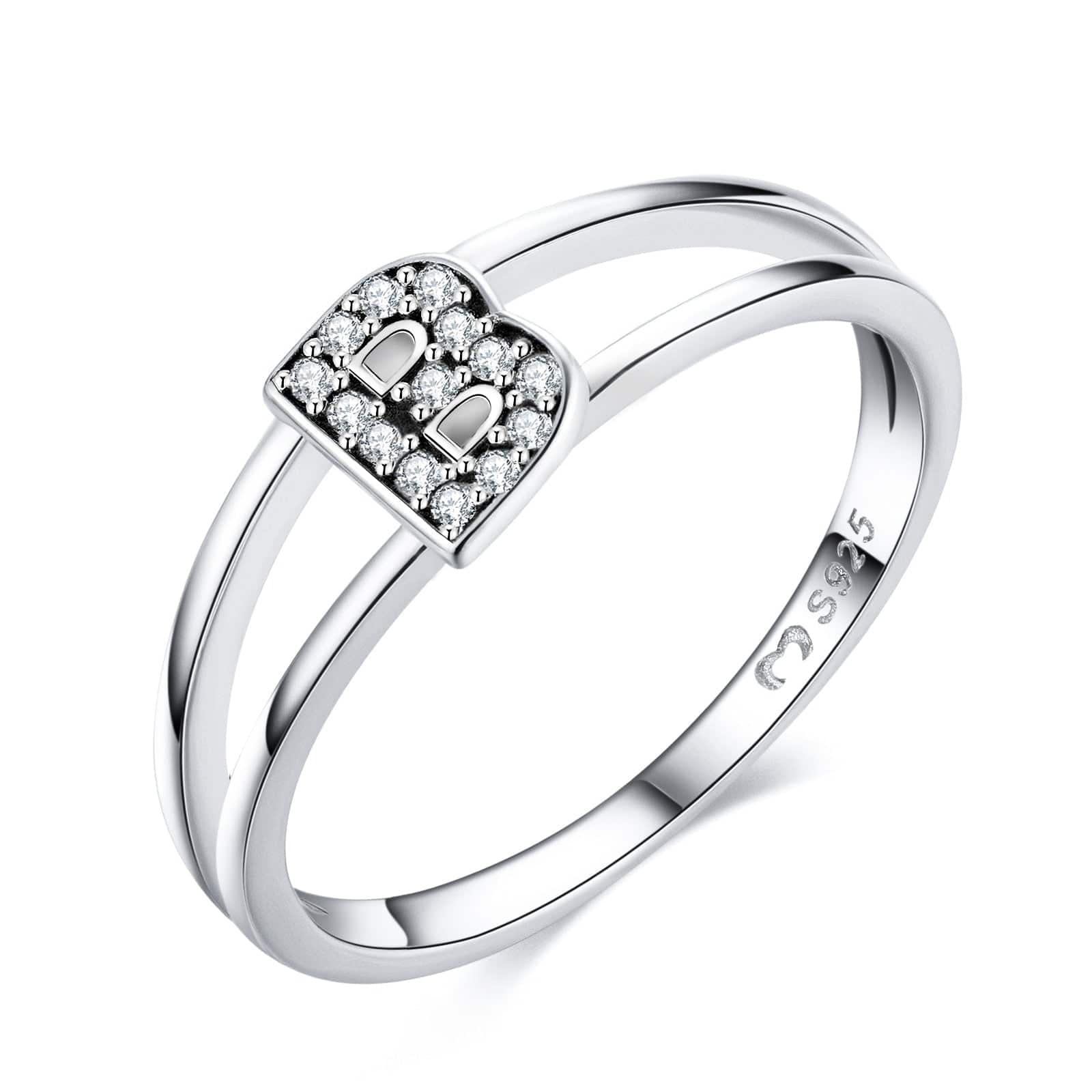 "Silberne Initialen" Ring - Emily Schmuck