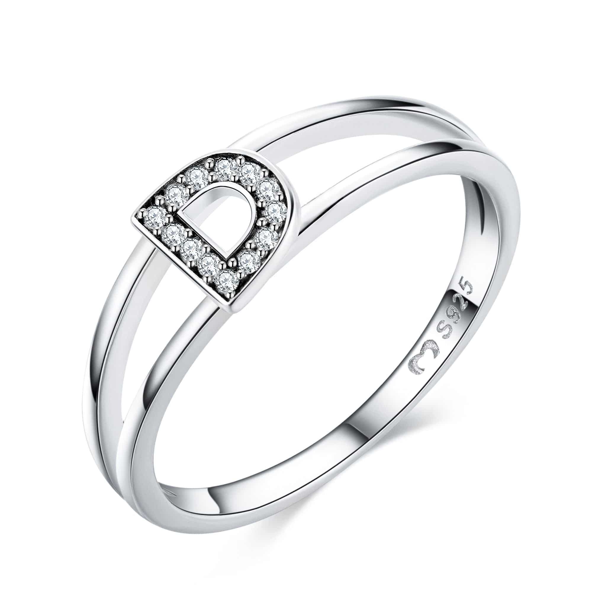 "Silberne Initialen" Ring - Emily Schmuck
