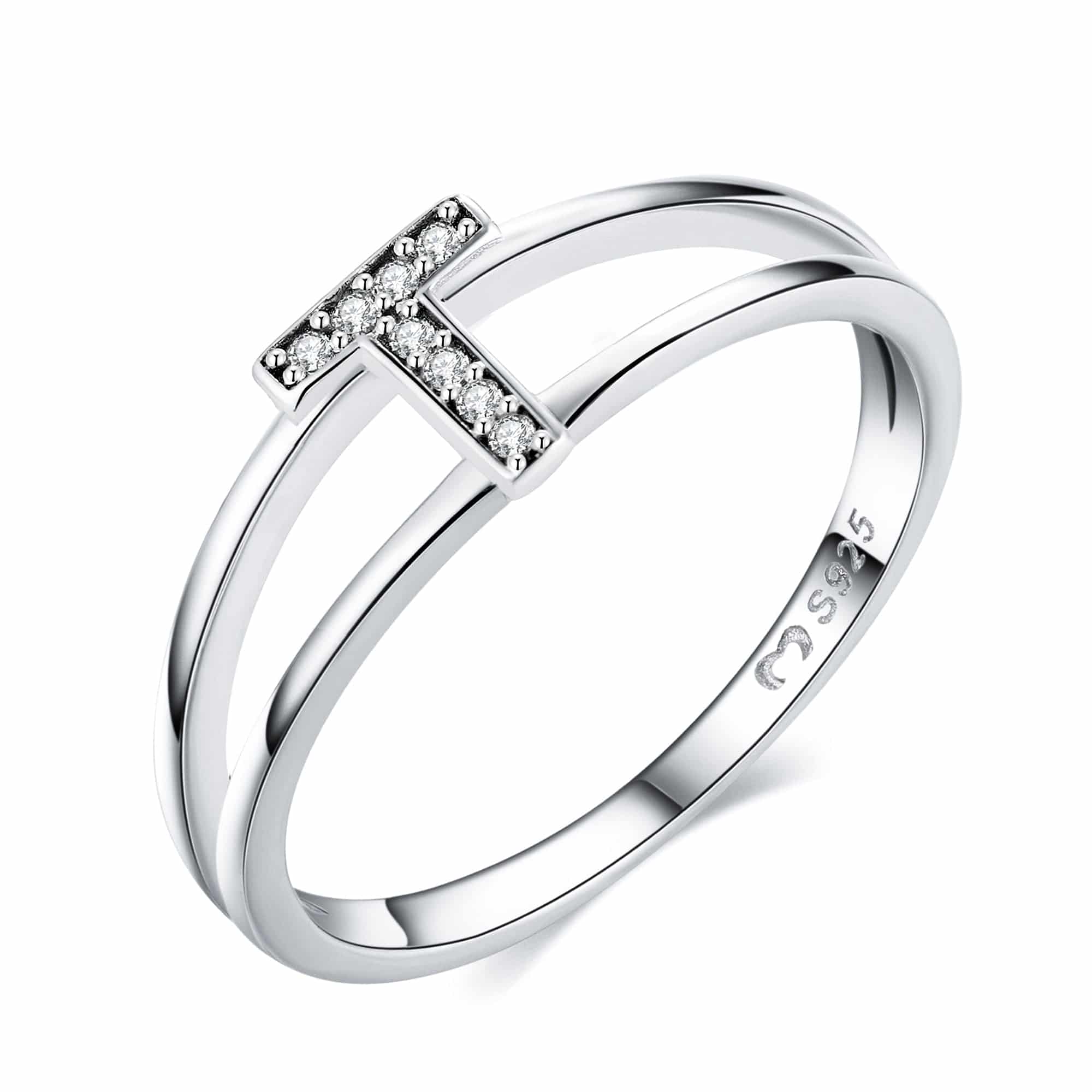 "Silberne Initialen" Ring - Emily Schmuck