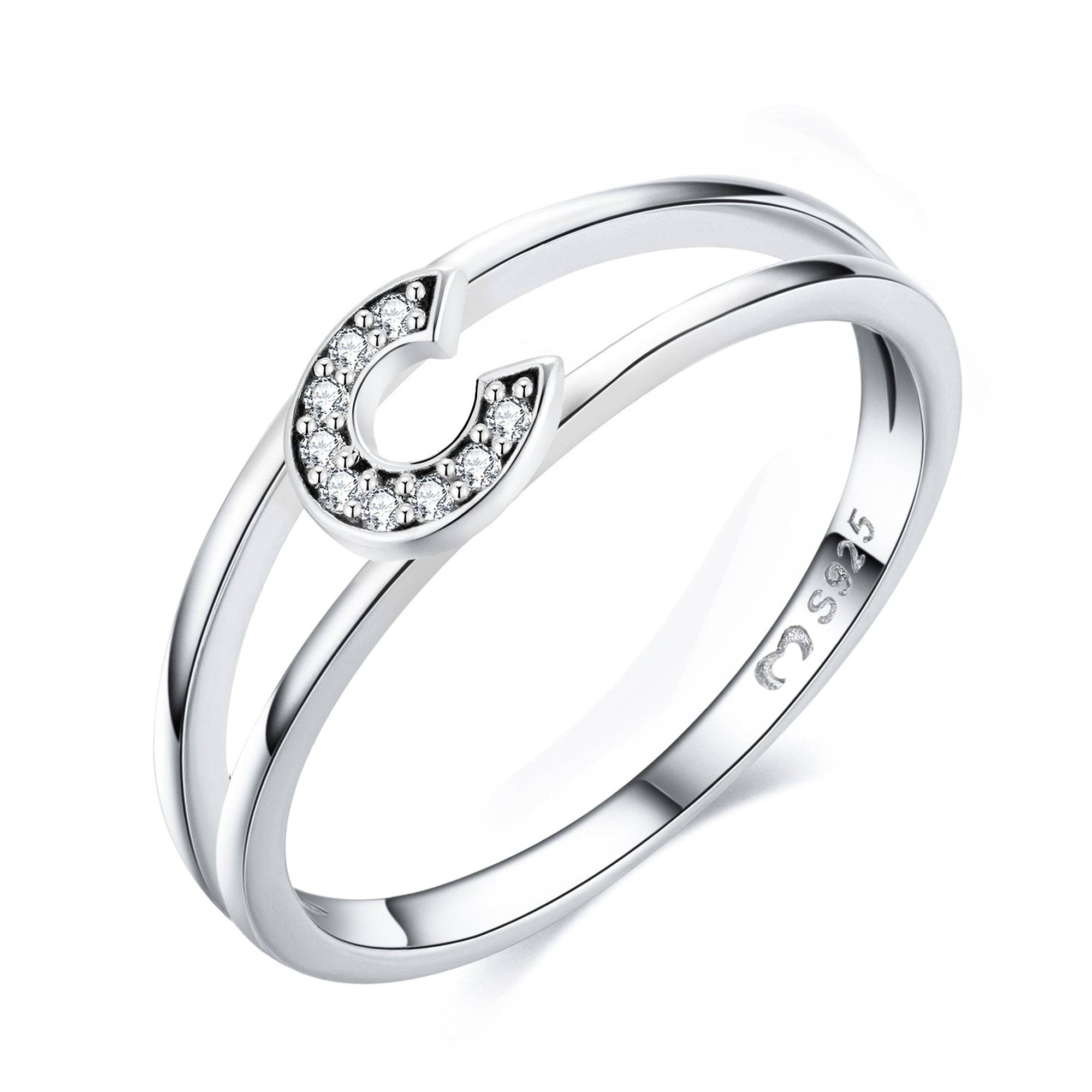 "Silberne Initialen" Ring - Emily Schmuck