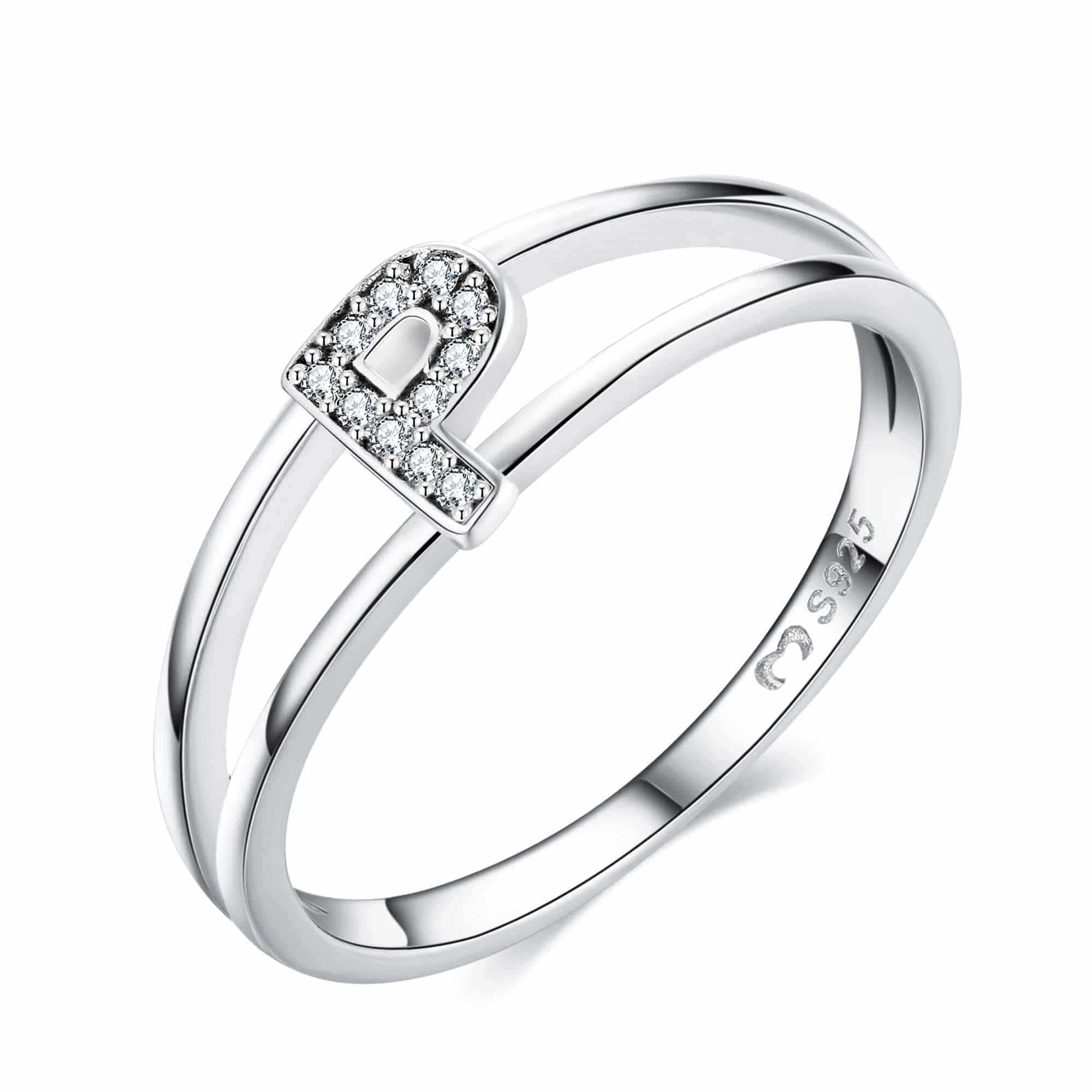 "Silberne Initialen" Ring - Emily Schmuck