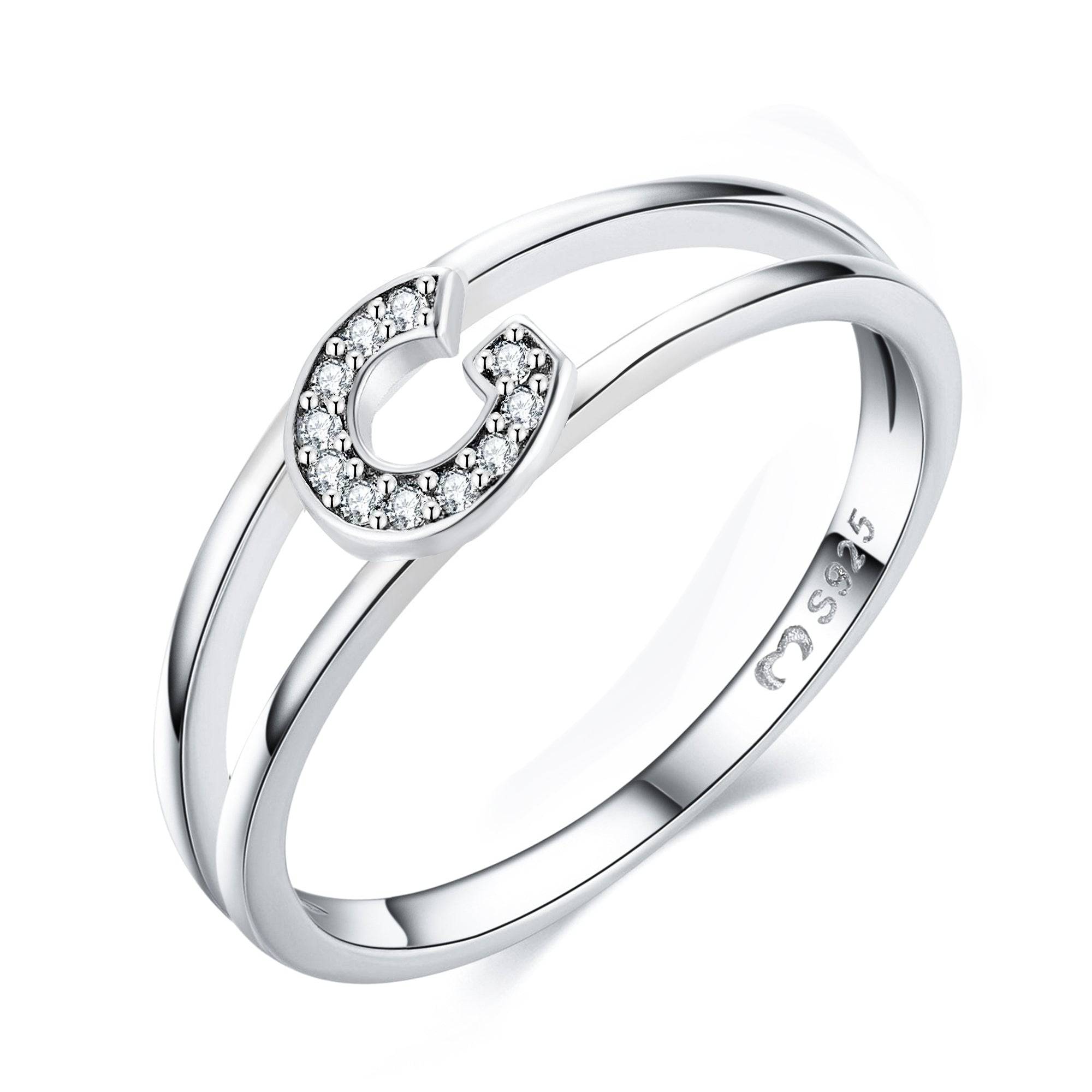 "Silberne Initialen" Ring - Emily Schmuck