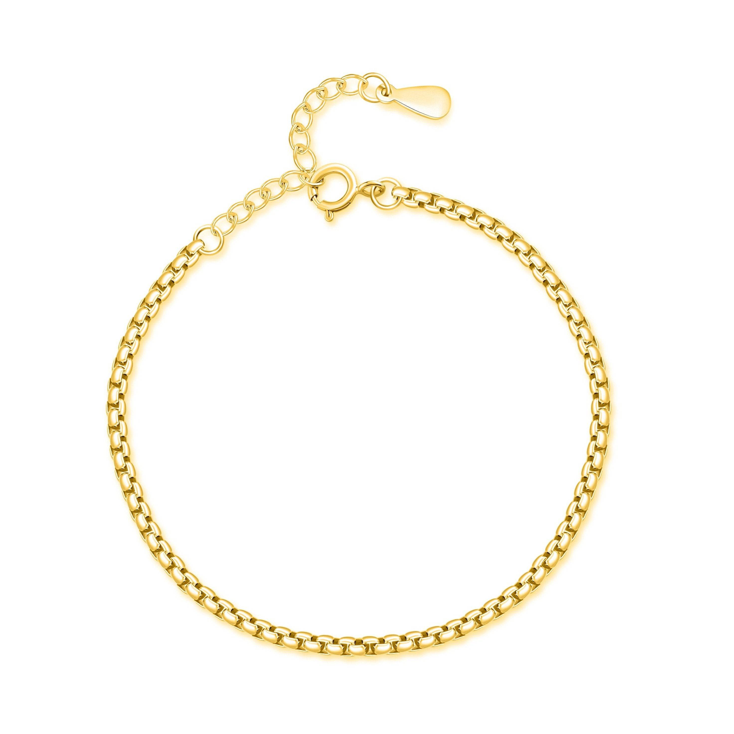 "Squares" Armband ~Silber/Gold - Emily Schmuck