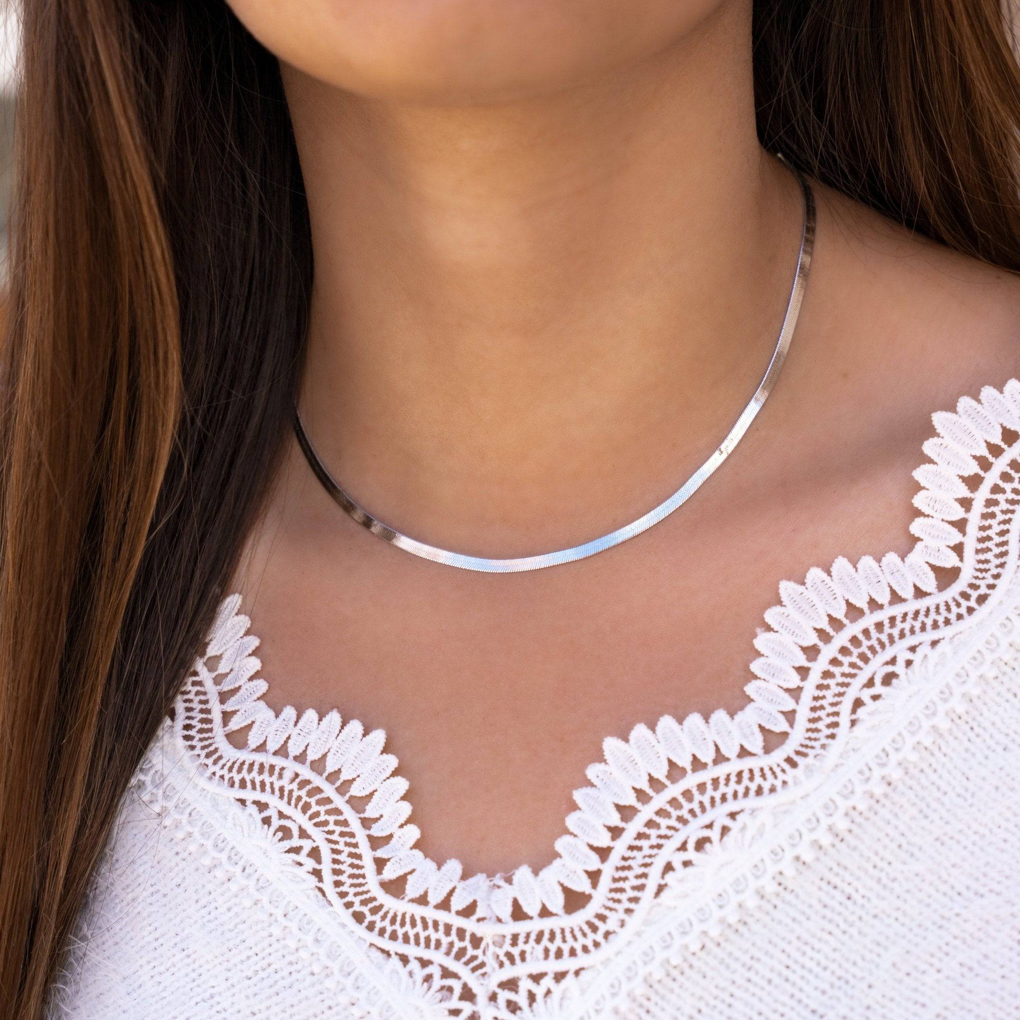 "Taylor 3MM" Halskette ~Silber/Gold - Emily Schmuck