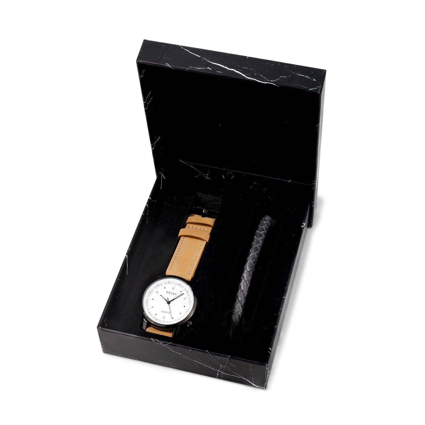 Uhr + BRAVE Armband Set ~ "Range" - Emily Schmuck