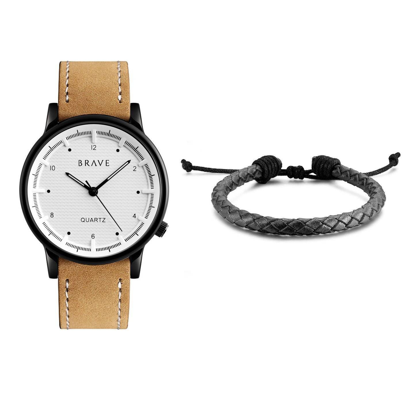 Uhr + BRAVE Armband Set ~ "Range" - Emily Schmuck