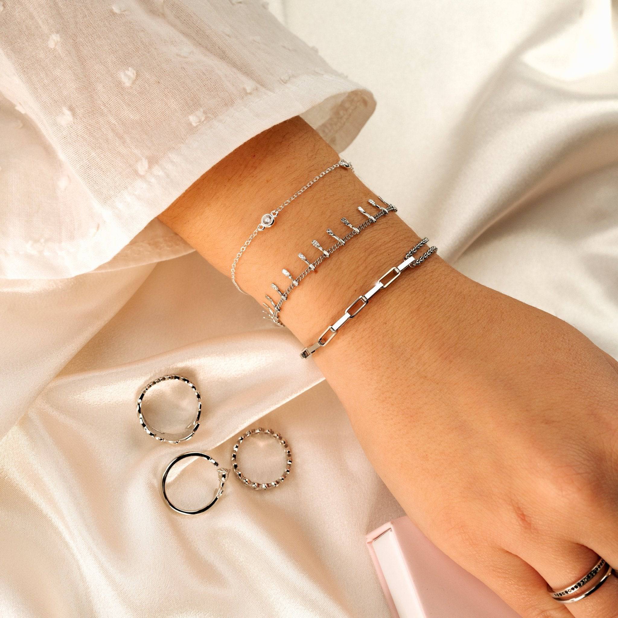 "Vier Glänzende" Armband - Emily Schmuck