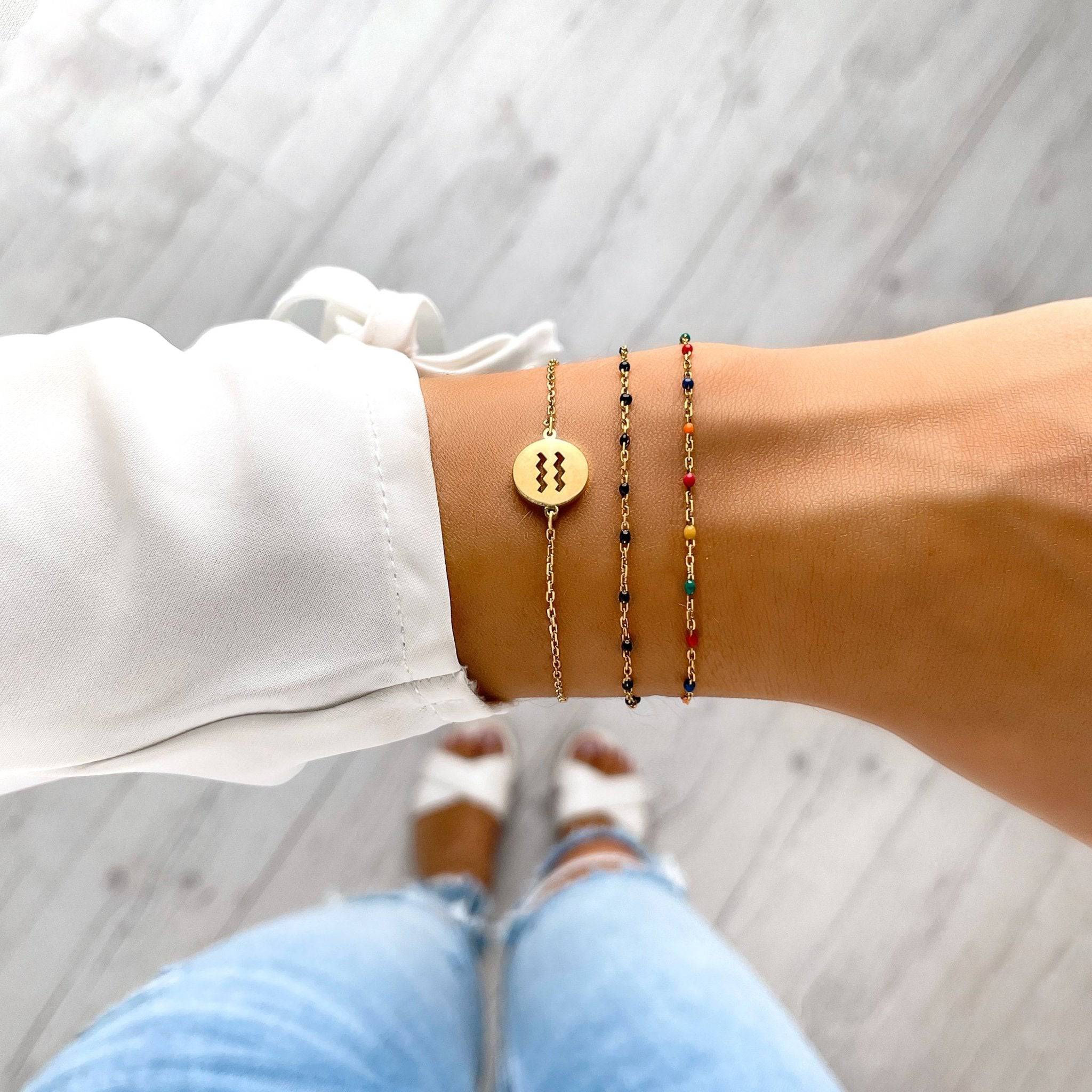 "Zodiak" Armband ~ Gold/Silber - Emily Schmuck