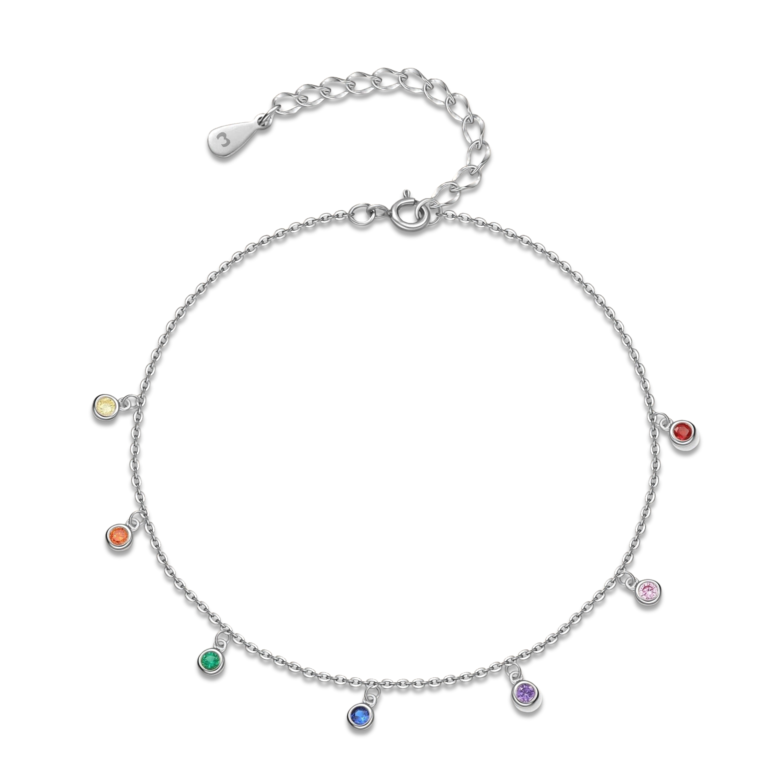 Kleine Glitzer Fußkettchen - Emily Schmuck