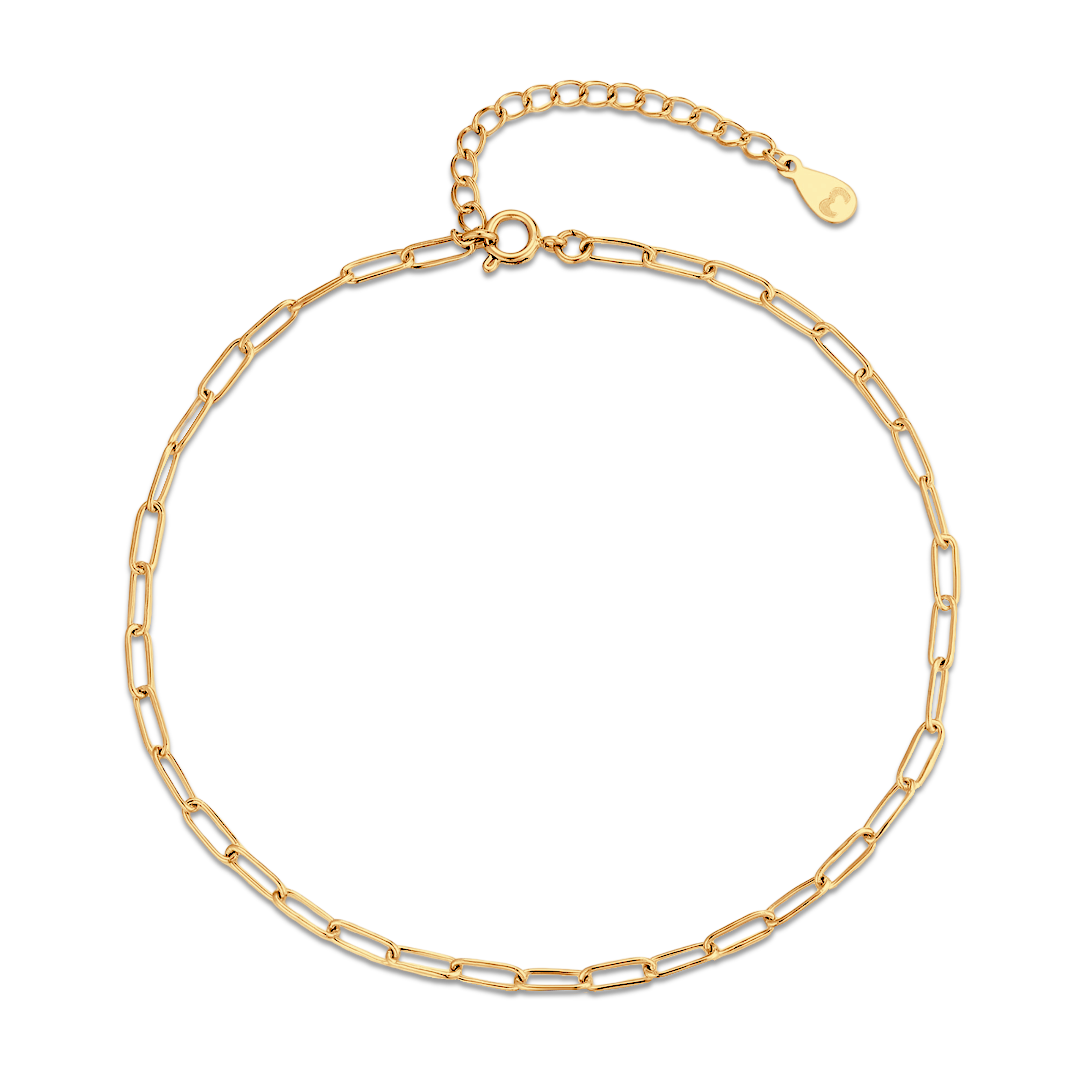 Feine Kettenglieder Fußkettchen - Emily Schmuck