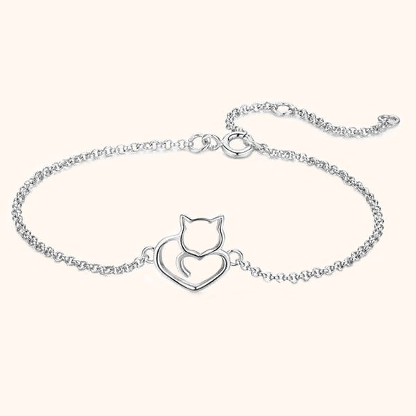 Katzenanhänger Aus 925er Sterlingsilber (passend Für Pandora