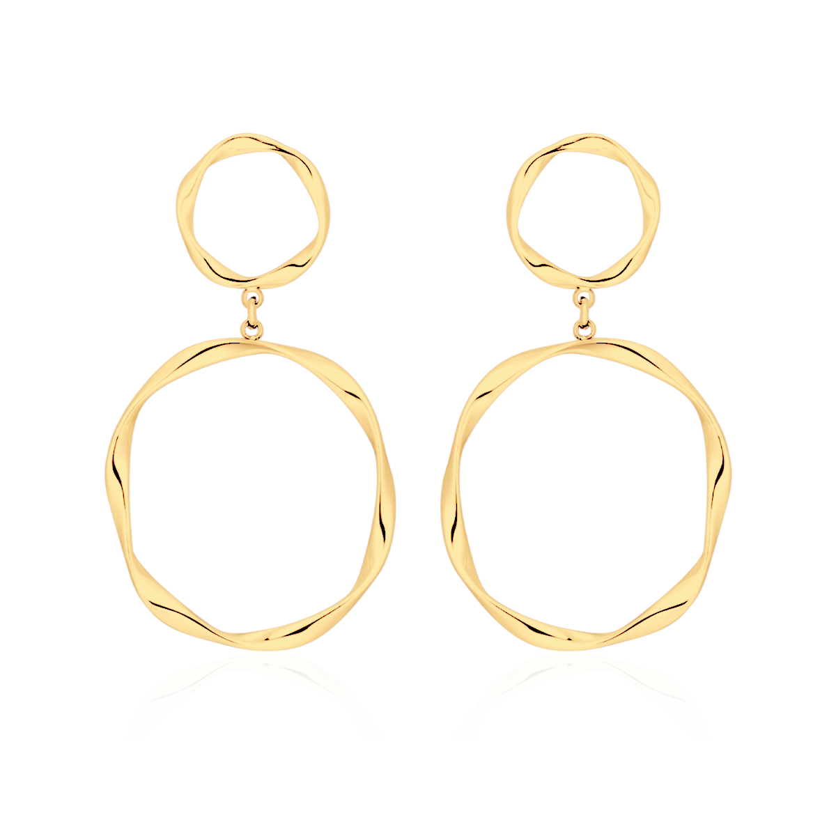 Doppelring Ohrringe