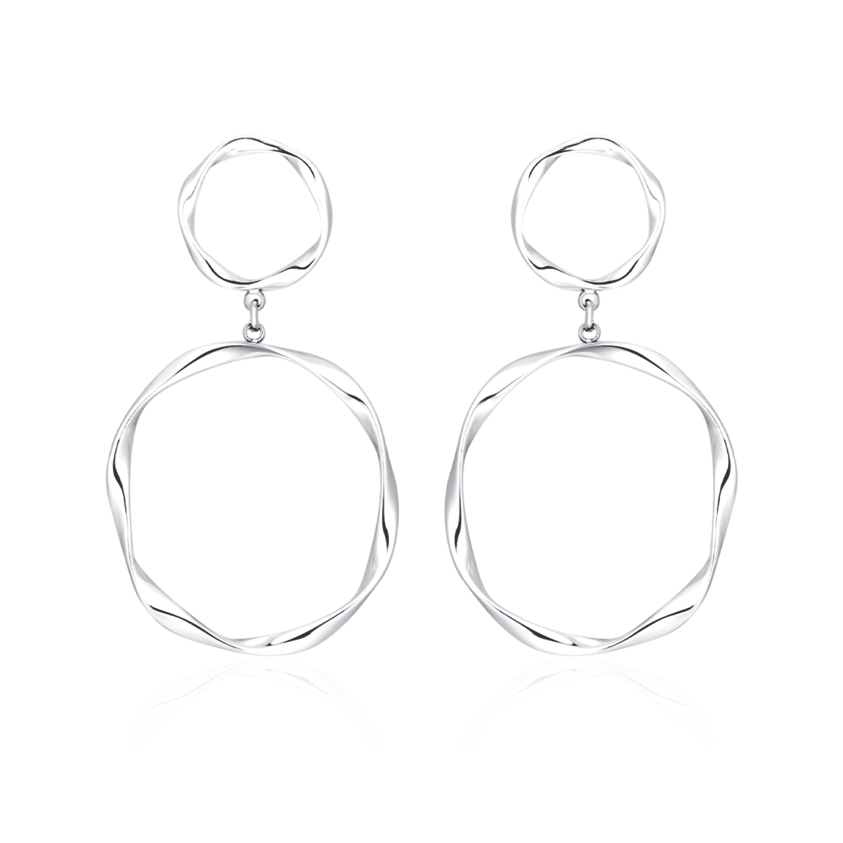 Doppelring Ohrringe - Emily Schmuck