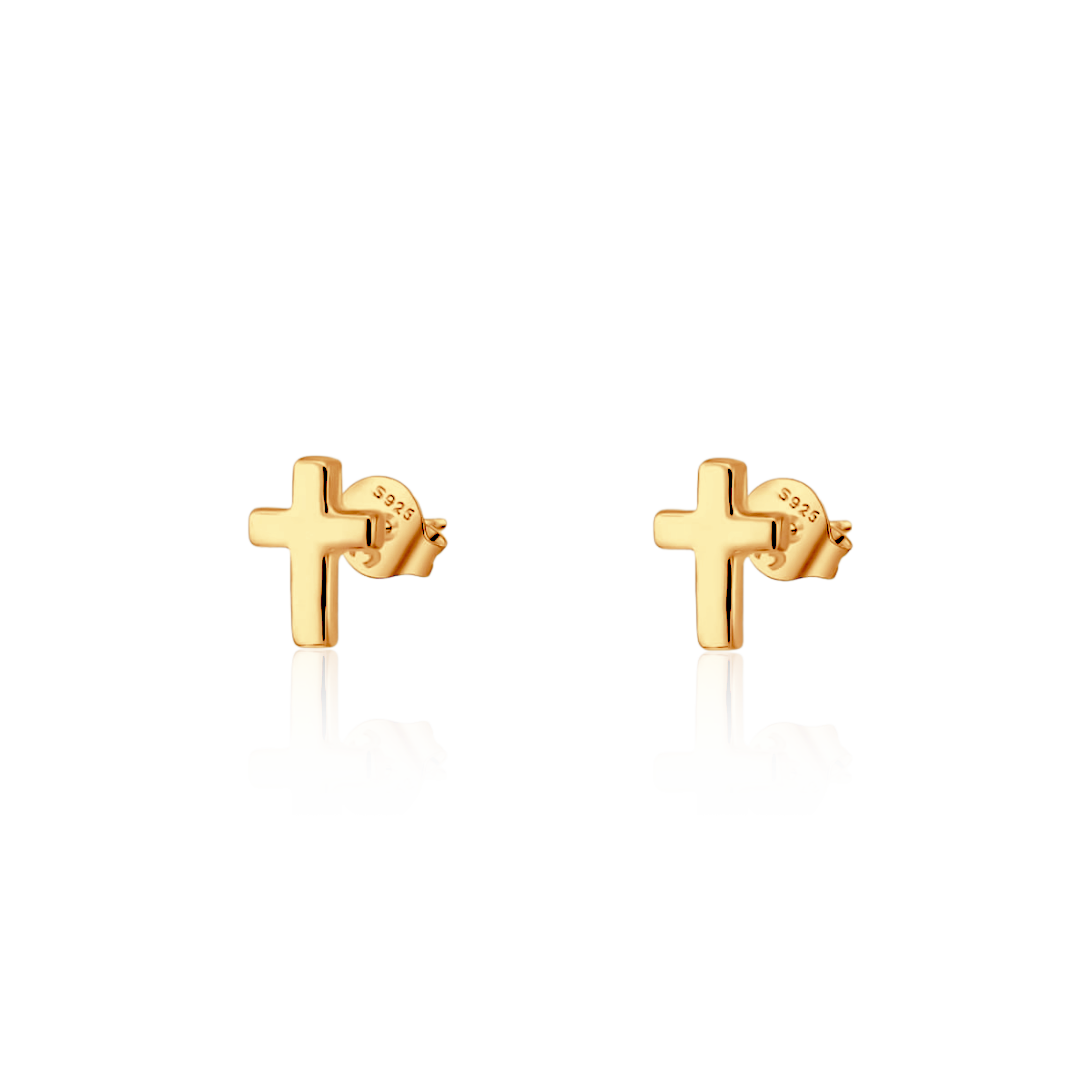 Kleines Kreuz Kleine Ohrringe