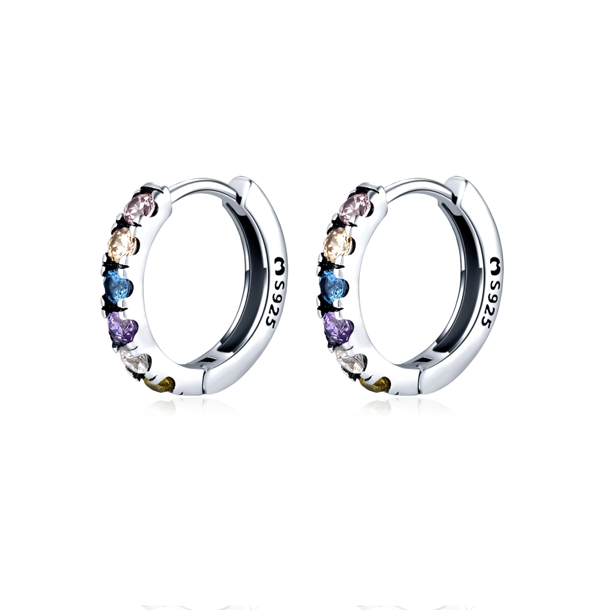 Bunte Zirkonia Ohrringe - Emily Schmuck
