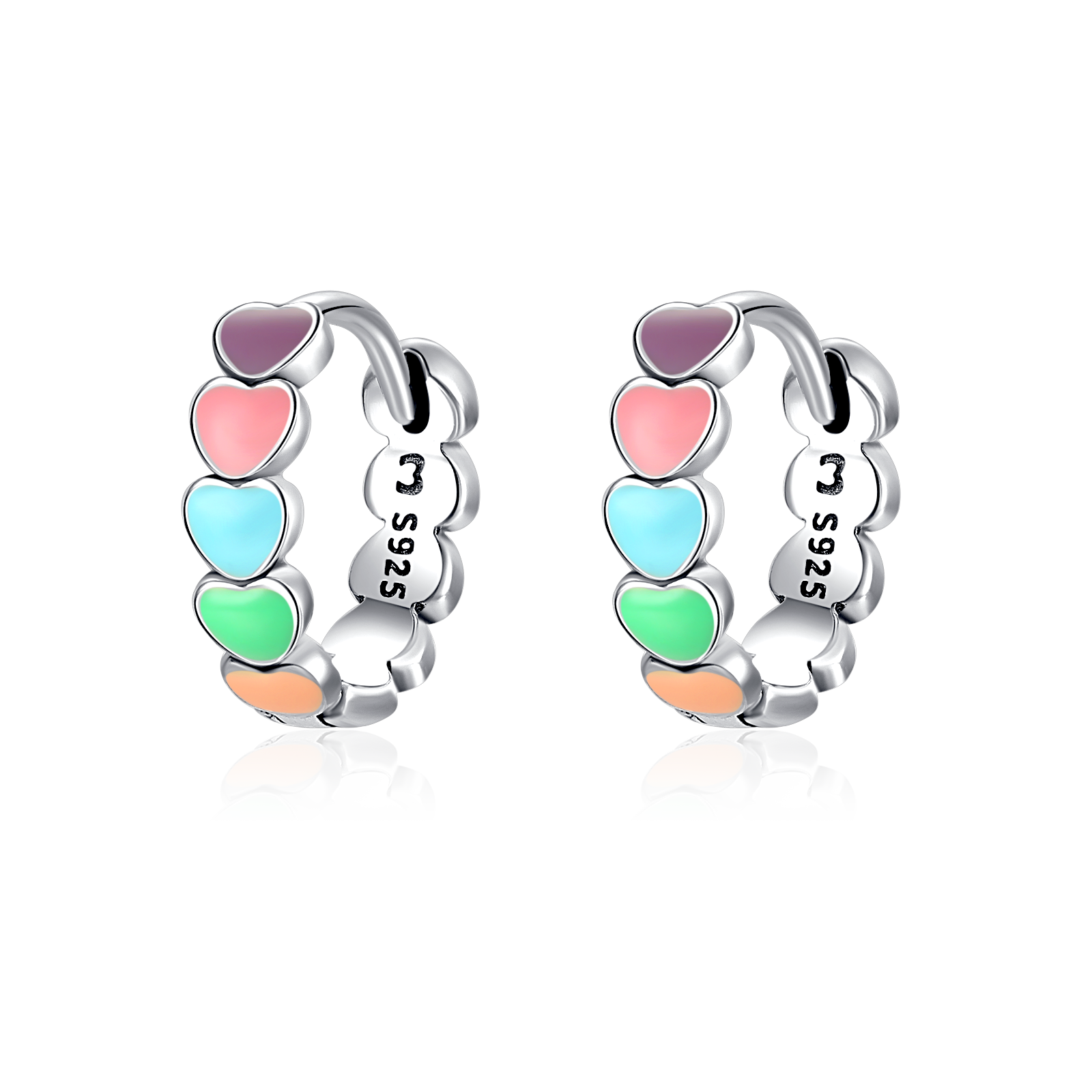Bunte Liebe Ohrringe