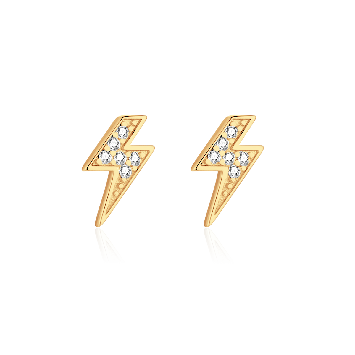 Glitzernde Blitze Ohrringe - Emily Schmuck
