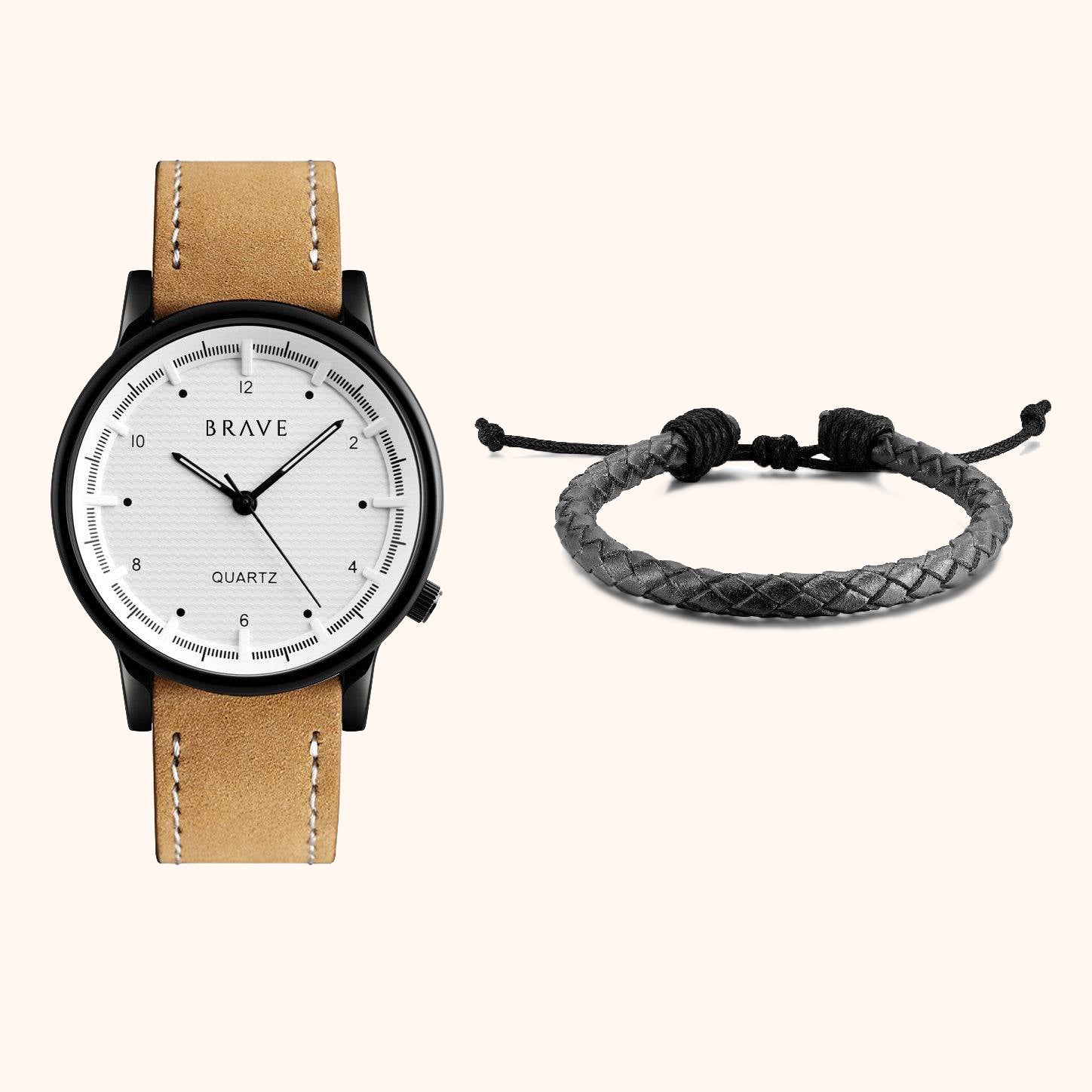 Uhr + BRAVE Armband Set  ~ "Range" - Emily Schmuck