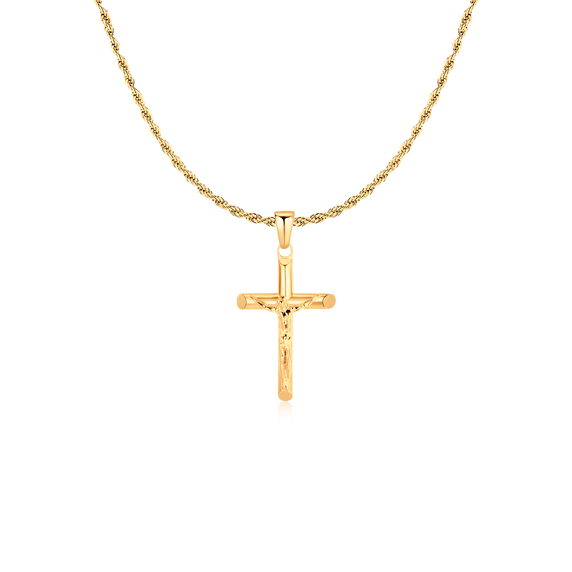 Kreuz Jesu Christi BRAVE Herren-Halskette - Emily Schmuck