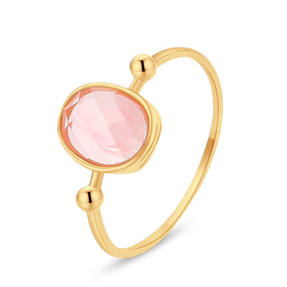Rosa Glanz Ring - Emily Schmuck