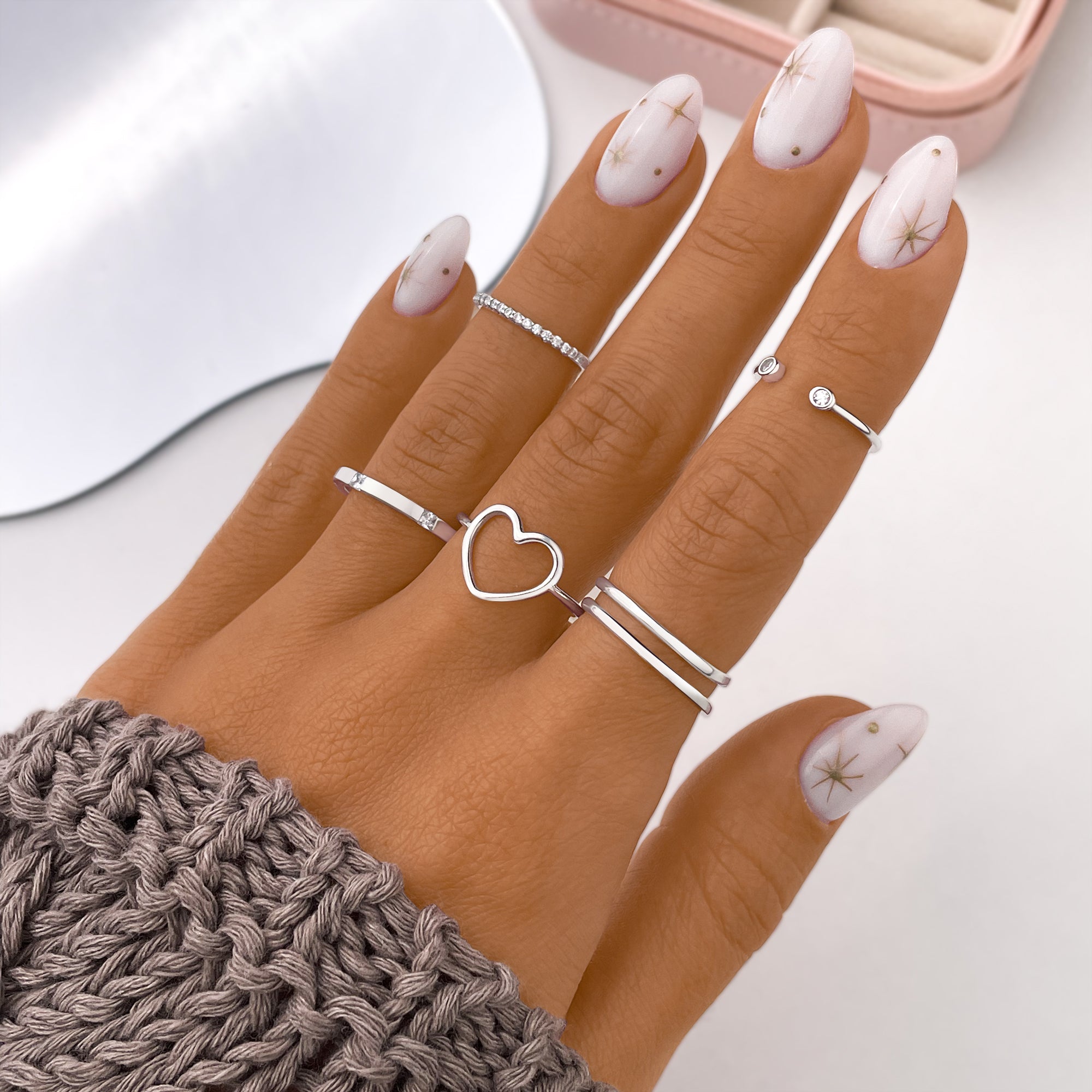 Twins Midi Ring