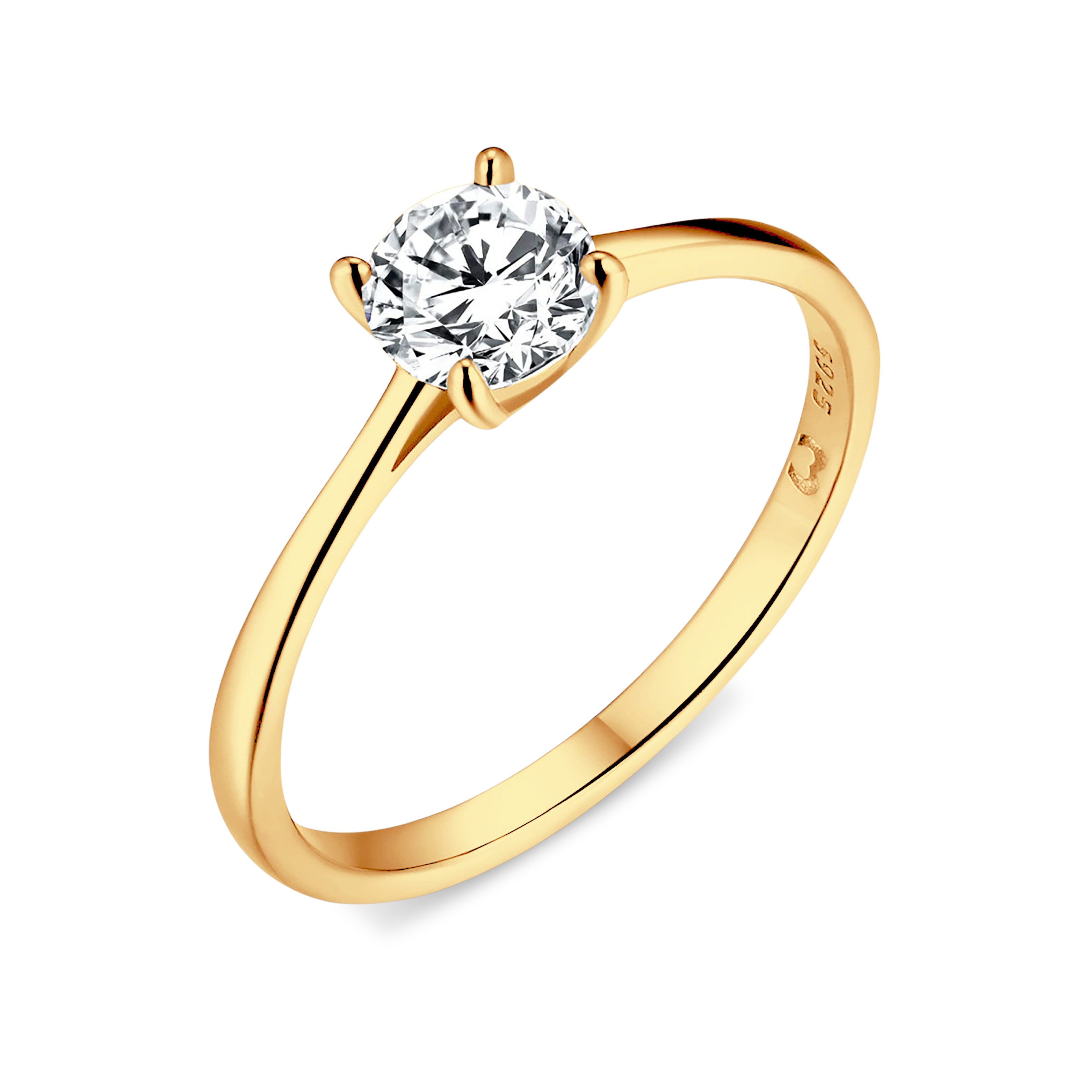 Runder Zirkon Ring - Emily Schmuck