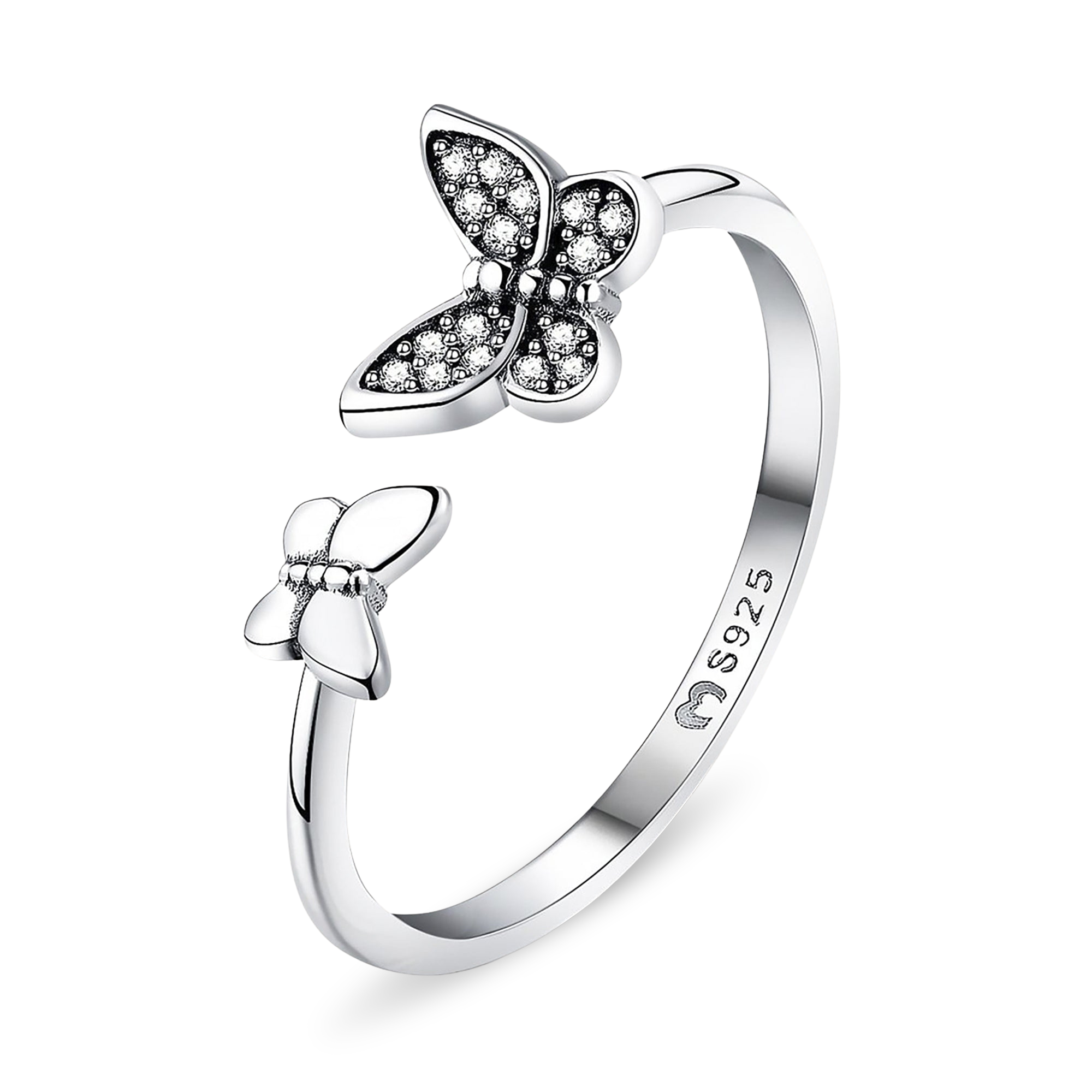 Kleine Schmetterlinge Ring - Emily Schmuck