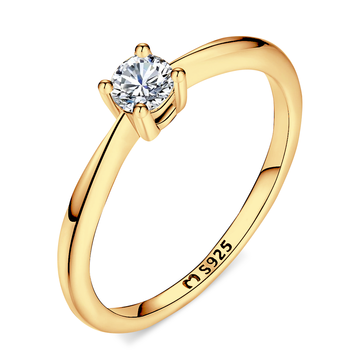 Solitär Zirkonia Ring