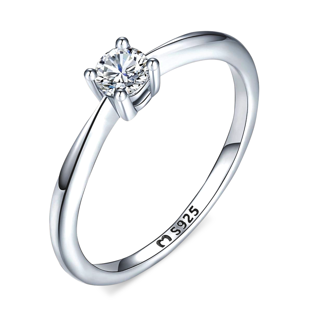 Solitär Zirkonia Ring