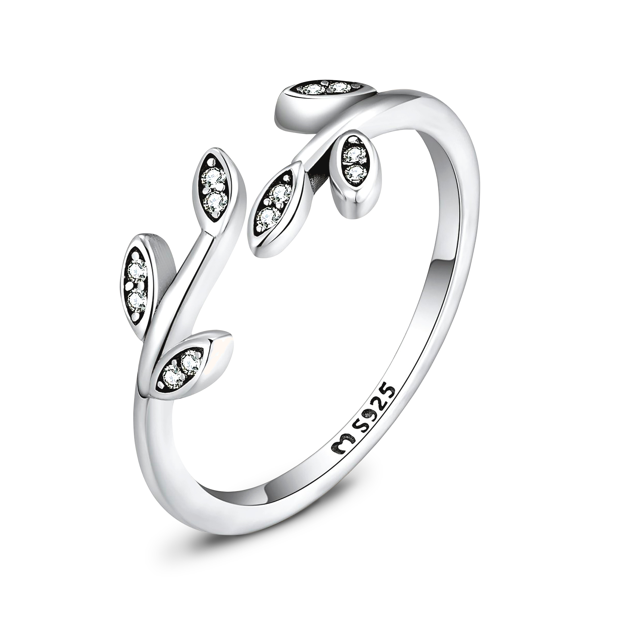 Kleines Glänzendes Blatt Ring