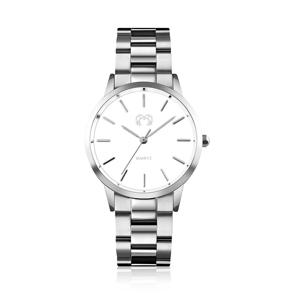 Kalifornien Uhr ~ SilberWeiß - Emily Schmuck
