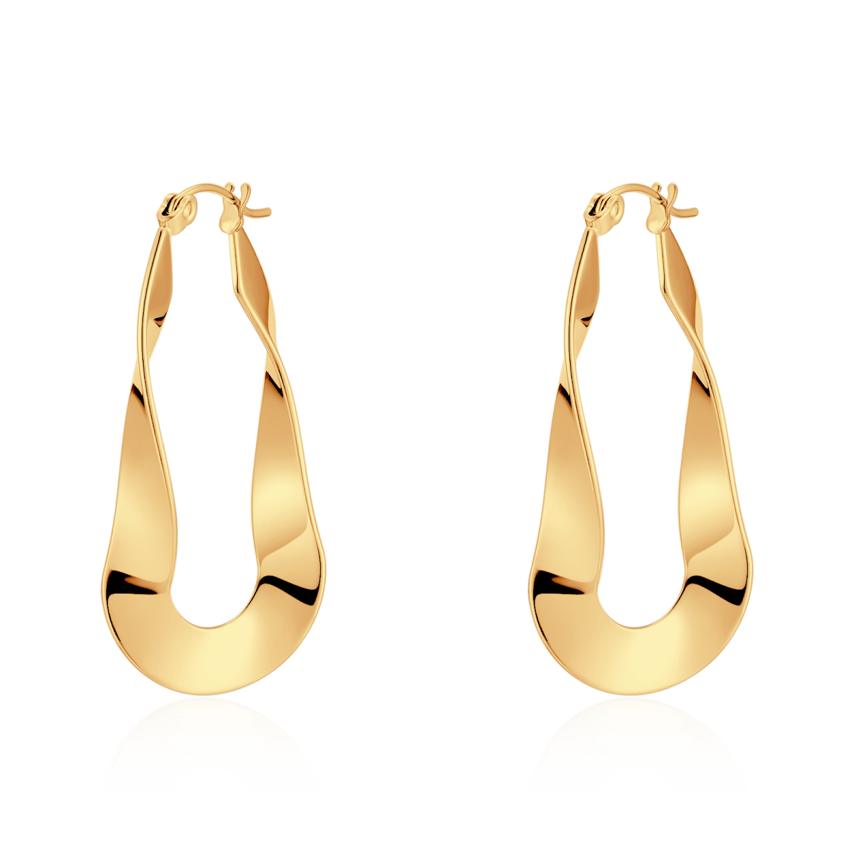 Stilisierte Reif-Ohrringe