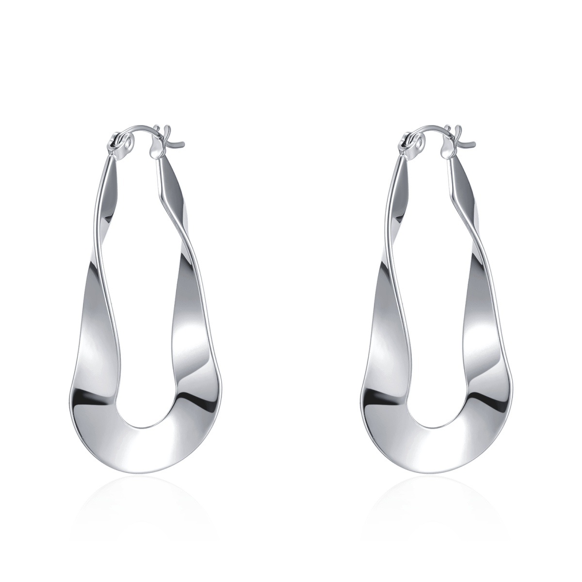 Stilisierte Reif-Ohrringe