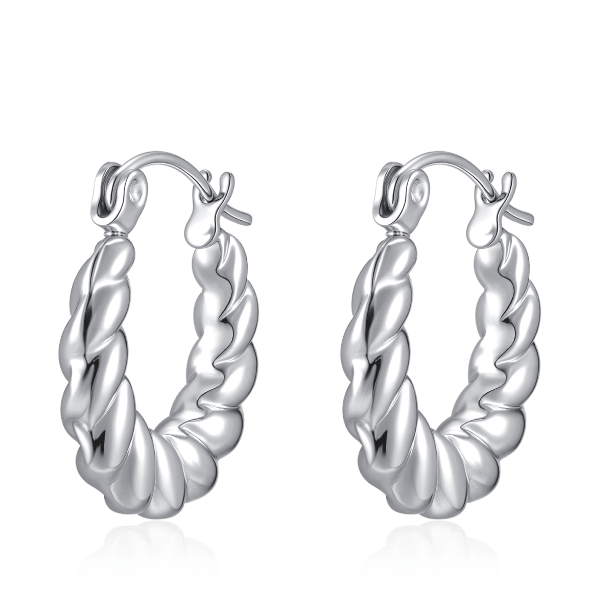 Verdrehte Reif-Ohrringe