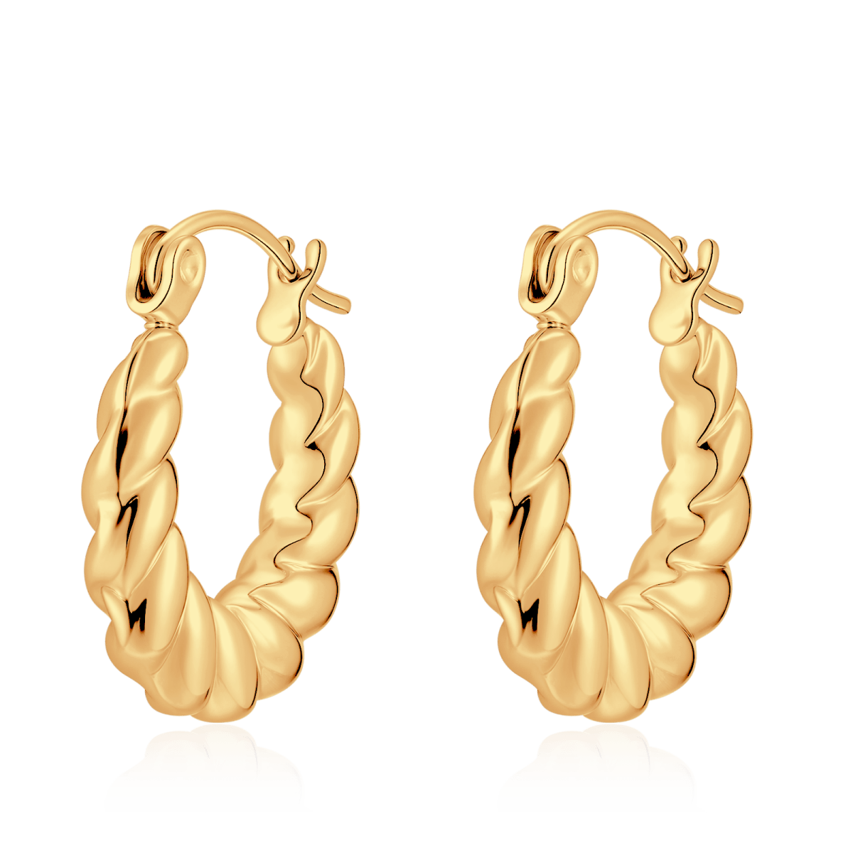 Verdrehte Reif-Ohrringe