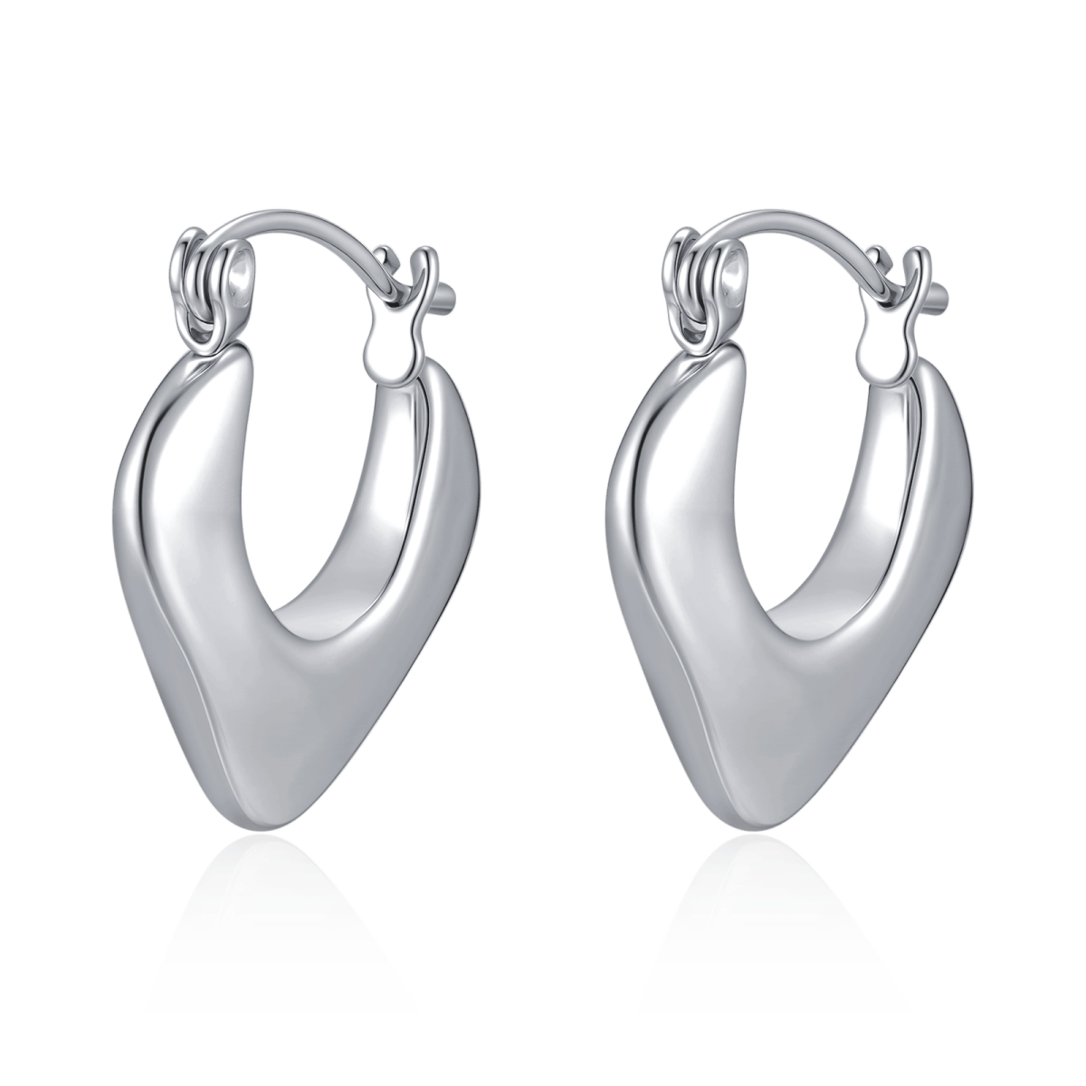 Dreieckige Reif-Ohrringe