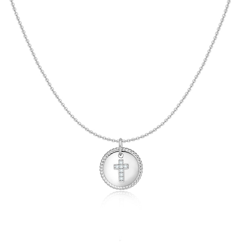 "Kreuz Medaille" Halskette - Emily Schmuck