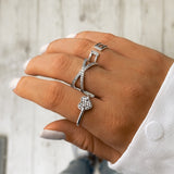 "Gekreuzte Zirkonia" Ring - Emily Schmuck