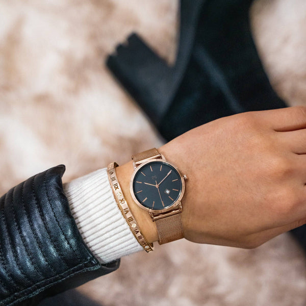"Emily Schmuck" Uhr ~ RosaSchwarz - Emily Schmuck
