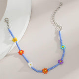 "Kleine Blumen" Fußkettchen ~ Bunt - Emily Schmuck
