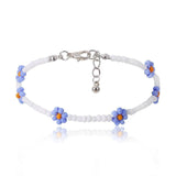 "Kleine Blumen" Fußkettchen ~ Bunt - Emily Schmuck