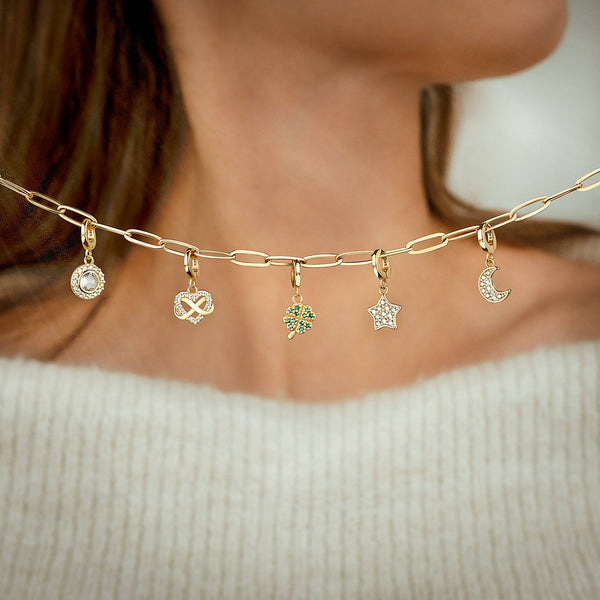 "Leuchtender Kreis" Charm - Emily Schmuck