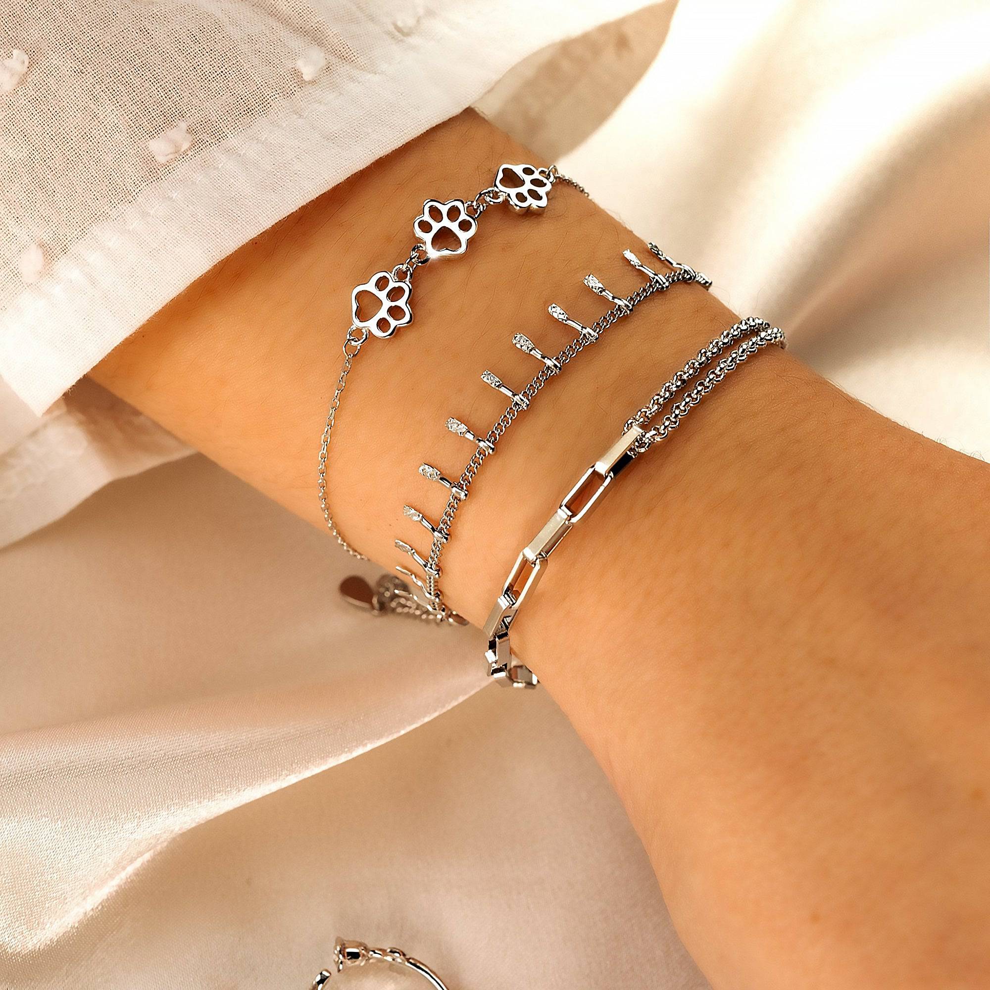 "Trio Haustierdrucke" Armband - Emily Schmuck